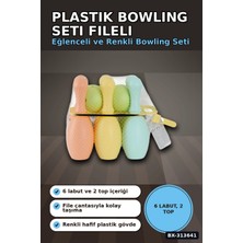 Eco Lounge Plastik Bowling Seti 6 Labut 2 Top 29X20X32 cm - Fileli Spor Oyuncağı, 18 Ay+ BX-313641