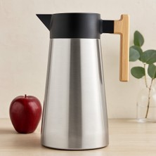 Miss Mojo Çelik Termos 2l Bambu Saplı - Çift Contalı Kapak, 12 Saat Sıcak / 24 Saat Soğuk