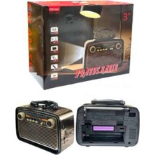 Müzik Kutusu Bluetooth Bağlantılı El Fenerli Nostaljik Tasarım Radyo - Lisinya
