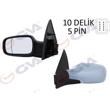 GVA Dpmix-Hb Diş Dikiz Aynasi Sol Megane 02 Elektrikli Isitmali Astarli Asferik 5 Fiş VM-138EHPAL