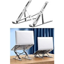 Uravas Store Metal Tablet Tutucu, Dizüstü Bilgisayar Standı, Masa Üstü Bilgisayar Standı, Ayarlanabilir Alüminyum Katlanabilir, Taşınabilir, MacBook Air Pro, Ipad, Lenovo Uyumlu, 10-15,6” Uyumludur