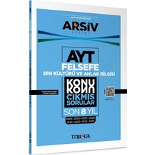 Marka Yayınları Ayt Din Kültürü ve Ahlak Bilgisi - Felsefe Çıkmış Sorular Konu Konu Son 8 Yıl Tıpkı Basım Arşiv Serisi