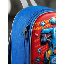 Erkek Çocuk Araba Desenli Sırt Çantası 26X29 cm Ayarlanabilir Askılı - Lisinya