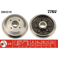 TRW Dpmix-Hb Arka Fren Kampanasi C2-C3-C3 Ii-C3 PLURIEL-P206-P206 T3E -P1007 1.1-1.2-1.4hdi-1.6hdi 03 Abs Siz P301-P208-C3 Iii-Ds3-C4 Cactus-C-Elysee DV6DTED Euro5 Motor 203 41 Abs Li / Abs Siz