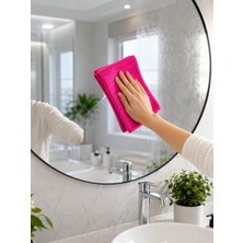 Çok Amaçlı Pembe Mikrofiber Bez Çizmeden Etkili Yüzey Temizliği - Lisinya