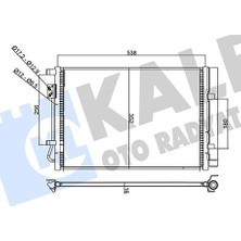 Kale Dpmix-Hb 354090 Kondenser Hyundai I20-I20 Active