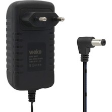Weko 25.2 Volt - 2 Amper 5.5x2.5mm Uçlu Yerli Üretim Priz Tipi Adaptör 1.2 Metre Uzunluk