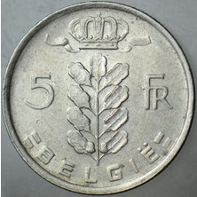 Banknoting Belçika 5 Frank 1948 Belgıe.