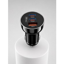 12V 24V Uyumlu 60W Araç Içi Şarj Adaptörü Çoklu Hızlı Şarj Cihazı - Lisinya