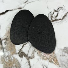 Aesco (Siyah) Ayakkabı Numara Küçültme Pedi, Deri Ön Yarım Tabanlık, Stiletto Kaydırmaz Ayakkabı Tabanlığı, 1 Çift (40-41)