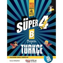 Nitelik Yayınları 4. Sınıf Yeni Nesil Süper Türkçe (B) Soru Kitabı