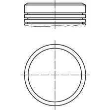 Mahle Dpmix-Hb Motor Piston Segman 78.50 Std P206-207-307-PARTNER-C3-BERLIN 1.6ie 16V Tu5-Jp4 00 040PI0000410082