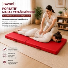 Wellness Masaj Yatağı Portatif Katlanabilir Masaj Yatağı Minderi – 6 cm Sünger – 180X70 cm