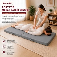 Wellness Masaj Yatağı Portatif Katlanabilir Masaj Yatağı Minderi – 6 cm Sünger – 180X70 cm