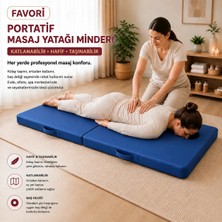 Wellness Masaj Yatağı Portatif Katlanabilir Masaj Yatağı Minderi – 6 cm Sünger – 180X70 cm