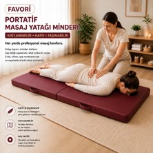 Wellness Masaj Yatağı Portatif Katlanabilir Masaj Yatağı Minderi – 6 cm Sünger – 180X70 cm
