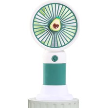 Aesco Promosyonca Mini USB Fan, Taşınabilir, Farklı Renk Seçeneği (Yeşil)