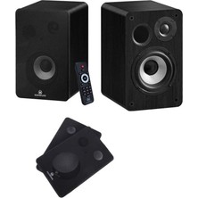 Aesco Maxword RM-400BK Aktif Stüdyo Referans Monitörü 4 Inç Çift Bluetooth USB 140 Watt