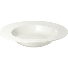 Aesco Derin Tabak, Beyaz, 24 cm