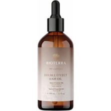 Aesco Bioterra Double Effect Saç Bakım Yağı 100ML – Saç Uzatıcı & Yeni Saç Oluşumunu Destekleyen Bitkisel Formül, Dökülme Karşıtı, Parabensiz & Silikonsuz Yoğun Bakım