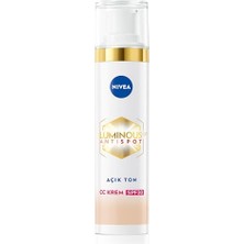 Aesco Nıvea LUMINOUS630 Leke Karşıtı Krem cc Fluid SPF30 Light 40ML