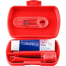Aesco Curaprox Seyahat Seti Çocuklar Kırmızı