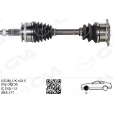 GVA Dpmix-Hb Komple Aks Sağ Mitsubishi L200 30 x 592.5 x 28 2.5l 4D56 Di-D Tdi Euro4 Cr 4x4 KB4T 07-10