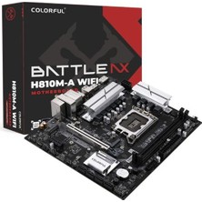Aesco Colorful Battle-Ax H810M-A Wıfı V20 Intel H810 Ddr5 6400 Mhz Matx Gaming (Oyuncu) Anakart