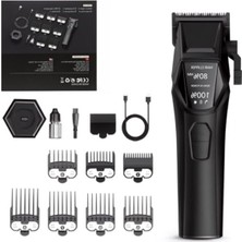 Aesco Şarjlı Tıraş Makinesi - 8000 Rpm, LCD Ekranlı ve 8 Kılavuz Taraklı