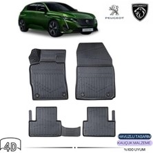 Aesco Ototon Peugeot 308 2024 ile Uyumlu 4d Havuzlu Paspas