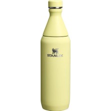 Aesco Stanley All Day Slim Soğuk Su Şişesi Termosu, 0.60 Litre, Sarı (Pomelo)