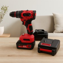 Akıllı Bayi Kömürsüz Şarjlı Darbeli Matkap Seti - 6V 5.0AH Yedek Bataryalı, 5 Parçalı Çantalı
