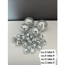 Aesco 16 Parça Disko Topu Pasta Süsü Seti, 2-5 cm