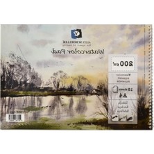 Aesco A4 Boyutunda 200GR Suluboya Defteri, Yaratıcı Sanat Için