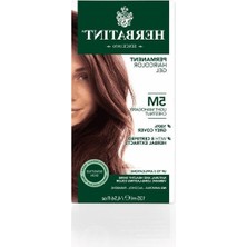 Aesco Bitkisel Özlü Kalıcı Saç Boyası, Açık Akaju Kestane 170 ml