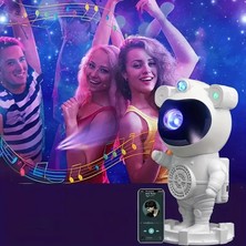 Akıllı Bayi Akıllı Astronot Projeksiyon Gece Aydınlatma & Bluetooth Hoparlör