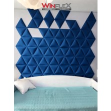 Winflex Üçgen Kumaş Kaplı Akustik Panel (40X50 cm - 1 Adet) Mavi