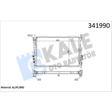 Kale Dpmix-Hb Motor Su Radyatoru Fmba Fmbb Qjba Xb Aj-V6 Jaguar X-Type I X400 2003-2009