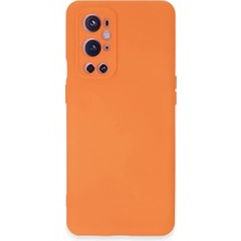 Newface One Plus 9 Pro Kılıf Nano Içi Kadife Silikon - Turuncu