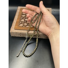 Linea Craft Lineacraft Alpaka Zincir Püsküllü 99'luk Küre Kesim Kokulu Yeşil Pelesenk Ağacı Tesbih