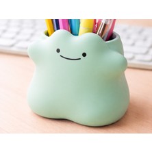 Cotton Soft 3D Baskı Gülen Bulut Kalemlik - Masaüstü Organizer - Mint