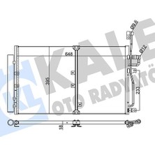 Kale Dpmix-Hb Klima Radyatörü Kondansatörü Opel Antara-Chavrolet Captiva 06- Al-Al 670X393X18