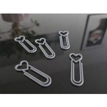 Cotton Soft 3D Baskı Kalp Figürlü Ataç - 10LU Set - Gri