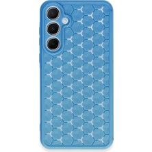 Samsung Galaxy A25 5g Kılıf Petek Silikon Kapak - Mavi