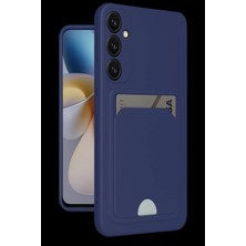 Samsung Galaxy A35 5g Kılıf Kelvin Kartvizitli Silikon - Lacivert