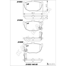 Kale Balata Dpmix-Hb Balata Arka Coupe-Elantra-Lantra I.ii 01-
