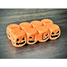Ulu Pazarlama 3D Baskı Balkabağı Zincir Fidget Oyuncak Katlanır Burgu Stres Atma Duyusal Anti Stres Oyuncak Turuncu