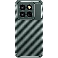 Xiaomi Mi 14T Pro Kılıf Auto Focus Karbon Kapak - Koyu Yeşil