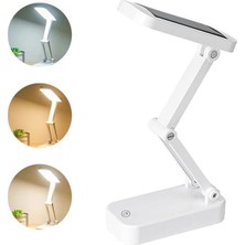 Akıllı Bayi PM-24440 Katlanabilir Dokunmatik Tuşlu Solar / Şarjlı Ledli Masa Lambası