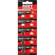 Akıllı Bayi Roxy Ag4 LR66 626 377 1.5V Alkalin Düğme Saat Pili 10’lu Blister Paket